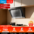 美的（Midea）抽吸排油烟机 家用大吸力侧吸式油烟机上门安装以旧换新出租房屋脱排烟机CXW-200-J30