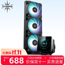 TCOMAS钛钽LG600 360黑色一体式CPU水冷散热器 3.95英寸IPS屏幕 ARGB光效 支持intel/AMD
