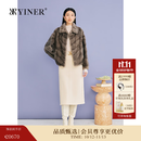 音儿（YINER）音儿专选2026冬季新款奢感翻领短款整貂母貂水貂毛皮草外套 银灰 M