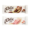 德芙（Dove）冰淇淋新款脆皮香草巧克力牛奶味网红草莓冰激凌冷饮棒冰雪糕 巧克力10支+草莓味10支(1000g)