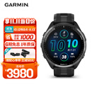 佳明（GARMIN）Forerunner965铁三跑步游泳滑雪户外运动智能手表男女表极夜黑