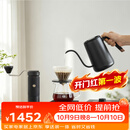 泰摩进阶手冲咖啡套装礼盒 温控手冲咖啡壶磨豆机便携咖啡机生日礼物 进阶型套装-【栗子S5曜石黑】