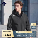 迪桑特（DESCENTE）【预售】综训男士防泼水抓绒保暖梭织运动外套秋冬新品夹克 BK-黑色 L (175/96A)