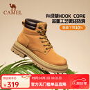 骆驼（CAMEL）【山丘】马丁靴女秋冬季新款复古短靴时尚女士大黄工装靴子 L25W307145土黄 38