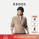 ERDOS【自在系列】26秋冬拉绒高领绒雾感外套女开衫羊绒衫 大地驼 M 165/84A