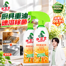 水卫士厨房重油污净480g*2瓶强力去污垢除菌油污清洁剂油烟机清洗水卫仕