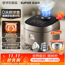 苏泊尔（SUPOR）电饭煲无涂层不锈钢球釜防溢微压家用煮饭煮粥5-8人大容量5L多功能柴火饭智能预约电饭锅F50F79S