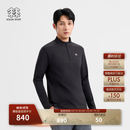 KOLON SPORT【预售】/可隆户外休闲衣 男士接触凉感UPF40+微拉绒长袖T恤 LHZT6AN045-BK 黑色 XL 180/100A