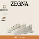 Zegna杰尼亚男鞋白色Triple Stitch™奢华休闲鞋 白色 牛皮 41 7