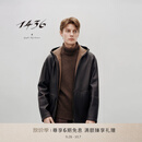 1436Leisure& Adventure 2025年秋冬新品连帽男士皮外套皮衣 黄铜棕 XL
