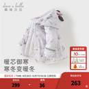 戴维贝拉（DAVE＆BELLA）冬季新款女童防水棉服儿童连帽外套女宝宝长袖外衣小童上衣童装 米妮图案【现货】 110 cm（建议身高100-110cm）