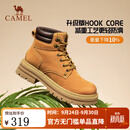 骆驼（CAMEL）【山丘】马丁靴女秋冬季新款复古短靴时尚女士大黄工装靴子 L25W307145土黄 38