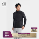 KOLON SPORT/可隆户外吸湿速干T恤 男士S-FUNCTIONAL半拉链长袖上衣- LHZT6AN023-BK 黑色 2XL 185/104A