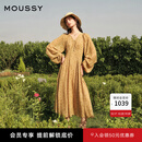 moussy 【刘亦菲同款】南法度假风碎花浪漫优雅连衣裙028ISX33-3711 070米色 M