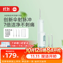 米家小米立式冲牙器洗牙器水牙线F300薄荷绿创新散射脉冲4档模式3种喷嘴生日礼物送礼物