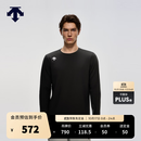迪桑特（DESCENTE）【预售】TRAINING系列综训男士薄绒亲肤舒适圆领长袖T恤新品 BK-黑色 XL (180/100A)