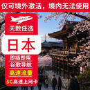 中国移动日本 每日1/2G高速天数自选旅游上网卡 4天每日1GB高速 低速不限量
