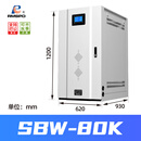 上海人民稳压器380V三相大功率铜柱稳压电源SBW补偿式全自动SBW SBW-80KVA铜柱式液晶款