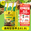 史丹利营养土61.8L大规格 养花通用型种植土花土家用种花种菜土壤
