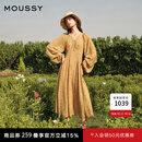 moussy 【刘亦菲同款】南法度假风碎花浪漫优雅连衣裙028ISX33-3711 070米色 M
