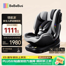 bebebus新国标领航家儿童安全座椅0-8岁车载宝宝椅isize 千岩灰