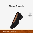 MAISON MARGIELA马吉拉Tabi分趾高跟芭蕾舞鞋做旧褶皱单鞋3cm T8013黑色 37