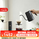泰摩进阶手冲咖啡套装礼盒 温控手冲咖啡壶磨豆机便携咖啡机生日礼物 进阶型套装-【栗子S5曜石黑】