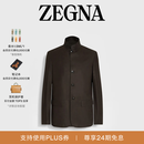 Zegna杰尼亚男装深棕色SECONDSKIN Il Conte上衣伯爵夹克外套 深棕色 48 (S/M)