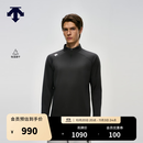 迪桑特（DESCENTE）TRAINING系列综训吸湿速干半拉链立领男士长袖T恤打底衫新品 BK-黑色 L (175/96A)