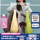 ROSYDOEDIANhobo包春夏波点手提包女包休闲百搭单肩通勤大容量手提包礼物包包 棕粉波点