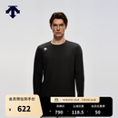 迪桑特（DESCENTE）【预售】TRAINING系列综训男士薄绒亲肤舒适圆领长袖T恤新品 BK-黑色 XL (180/100A)