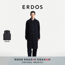 ERDOS【两件套】  翻领羊绒大衣男26年早秋新款鹅绒内胆马甲可拆卸 经典藏蓝 L 175/96A