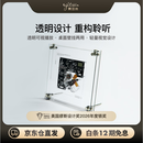 赛塔林（syitren）RM1 CD播放机透明壁挂桌面CD机复古蓝牙音频播放器送礼男女闺蜜情人节圣诞MUSE2026获奖相框CD机 透明 260*260*42mm