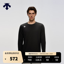 迪桑特（DESCENTE）【预售】TRAINING系列综训男士薄绒亲肤舒适圆领长袖T恤新品 BK-黑色 XL (180/100A)