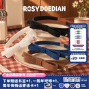 ROSYDOEDIAN撇起系列 蝴蝶结发箍 女生可爱高级感头饰头箍发带新款小清新发箍 黑色