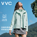 VVC冲锋三合一夹克男女防风两件套户外出行轻旅保暖御寒外套 绒布绿 M 建议【155-165 100~125】