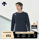 迪桑特（DESCENTE）【预售】TRAINING系列综训男士薄绒亲肤舒适圆领长袖T恤新品 NV-藏青色 L (175/96A)