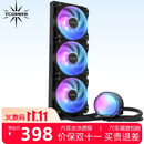 TCOMAS钛钽SJ-A080 360黑色 一体式CPU水冷散热器 大冷头加厚冷排风扇ARGB光效 支持intel/AMD