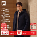 FILA 斐乐轻薄羽绒服|防泼水外套2026冬季新款商务通勤男装保暖上衣 正黑色-BK L 175/96A/L