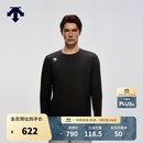 迪桑特（DESCENTE）【预售】TRAINING系列综训男士薄绒亲肤舒适圆领长袖T恤新品 BK-黑色 XL (180/100A)
