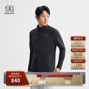 KOLON SPORT【预售】/可隆户外吸湿速干T恤 男士S-FUNCTIONAL半拉链长袖上衣 LHZT6AN023-BK 黑色 L 175/96A