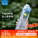 乐扣乐扣（LOCK&LOCK）人鱼线塑料运动水杯夏天便携水壶带刻度提手男女水杯子700ML蓝色