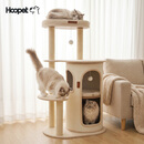 华元宠具Hoopet猫爬架假日系列多层猫窝玩睡一体不占地猫别墅猫抓柱剑麻桶 【胖猫优选】假日系列猫爬架-典藏加大款