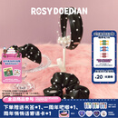 ROSYDOEDIAN 撇起系列波点发饰可爱黑白波点发箍发夹发圈发卡皮筋夹子头饰 波点香蕉夹