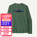 巴塔哥尼亚（Patagonia）男士Cap Cool Daily C1春夏新款速干长袖登山徒步T恤45452 CYGX绿 M