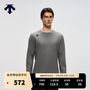 迪桑特（DESCENTE）【预售】TRAINING系列综训男士薄绒亲肤舒适圆领长袖T恤新品 CC-炭灰色 XL (180/100A)