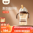 世喜儿童直饮吸管杯宝宝喝奶喝水吸管嘴直饮奶瓶PPSU水杯1-3-6岁300ml