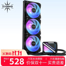 TCOMAS钛钽SJ-A090 360黑色 一体式CPU水冷散热器 大冷头加厚冷排风扇ARGB光效 支持intel/AMD