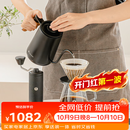 泰摩进阶手冲咖啡套装礼盒 温控手冲咖啡壶磨豆机便携咖啡机生日礼物 进阶型套装-【栗子C5|曜石黑】