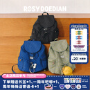 ROSYDOEDIAN包不一样 翻盖双肩包 大容量商务旅行包背包出行出差轻便便携 黑色波点